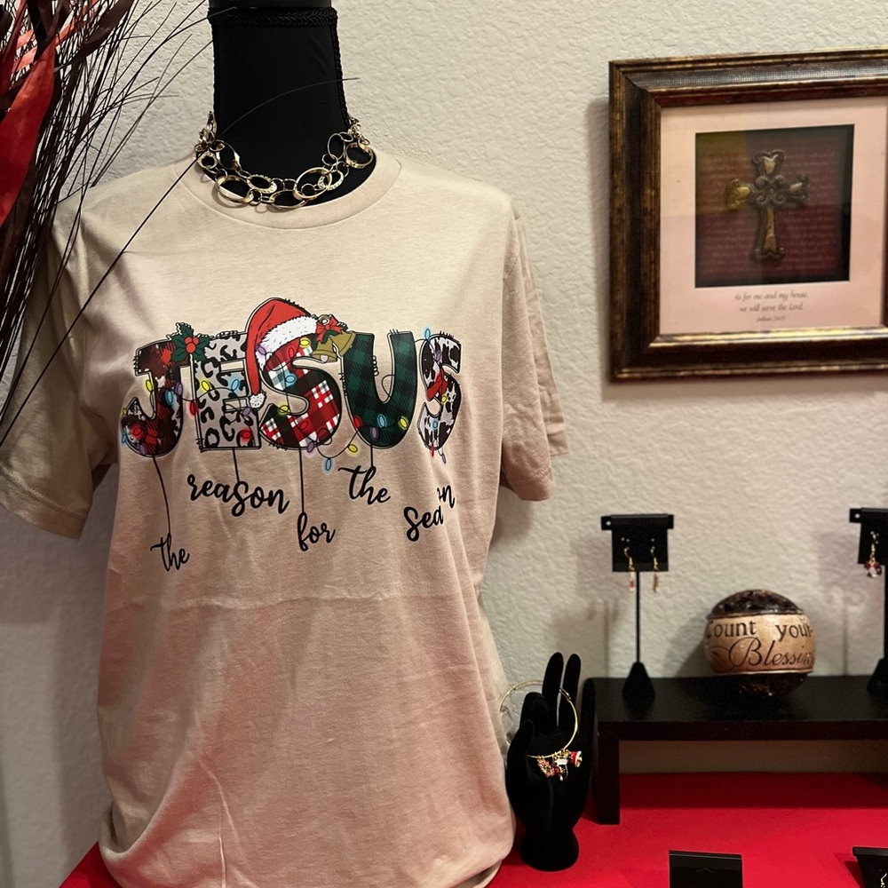 Jesus is the reason for the season shirt.  Temp Price Drop Get one today